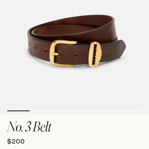 Aureum Belt Cognac and Gold; XS/S (NO. 3 Belt) - Picture 4 of 4